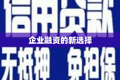汪清企业融资的新选择