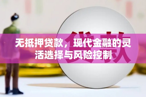 汪清无抵押贷款，现代金融的灵活选择与风险控制