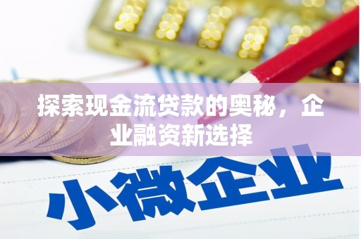 汪清探索现金流贷款的奥秘，企业融资新选择