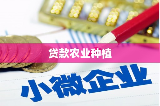 汪清贷款农业种植