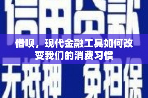 汪清借呗，现代金融工具如何改变我们的消费习惯