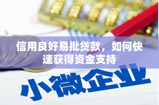 汪清信用良好易批贷款，如何快速获得资金支持