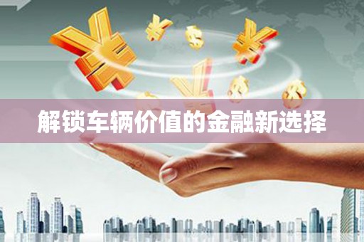 汪清解锁车辆价值的金融新选择