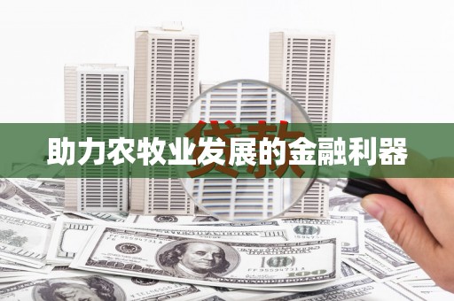 汪清助力农牧业发展的金融利器